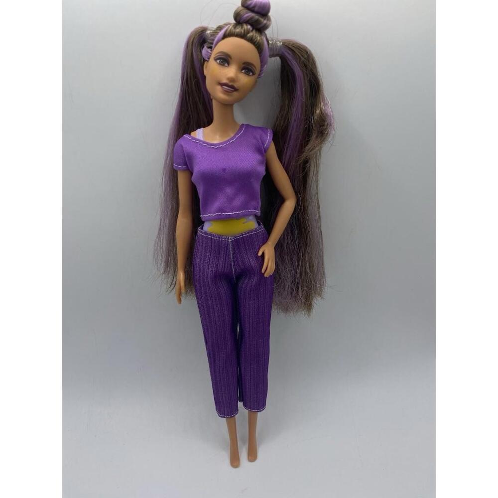 Barbie Color Reveal Sunshine & Sprinkles Doll Long Purple Braids Colorchange B14